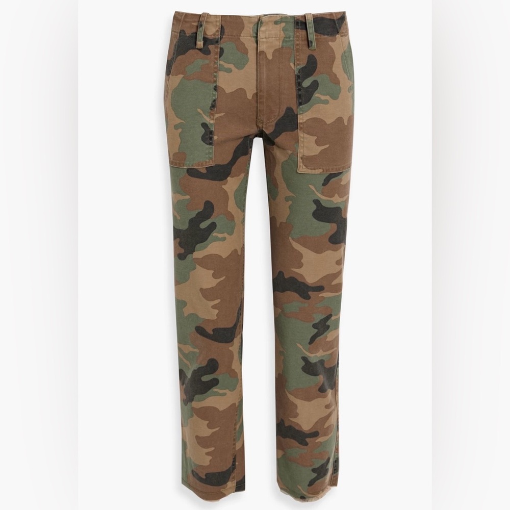 Nili Lotan Jenna Cropped Camo Cotton Blend Pant Women’s Size 6